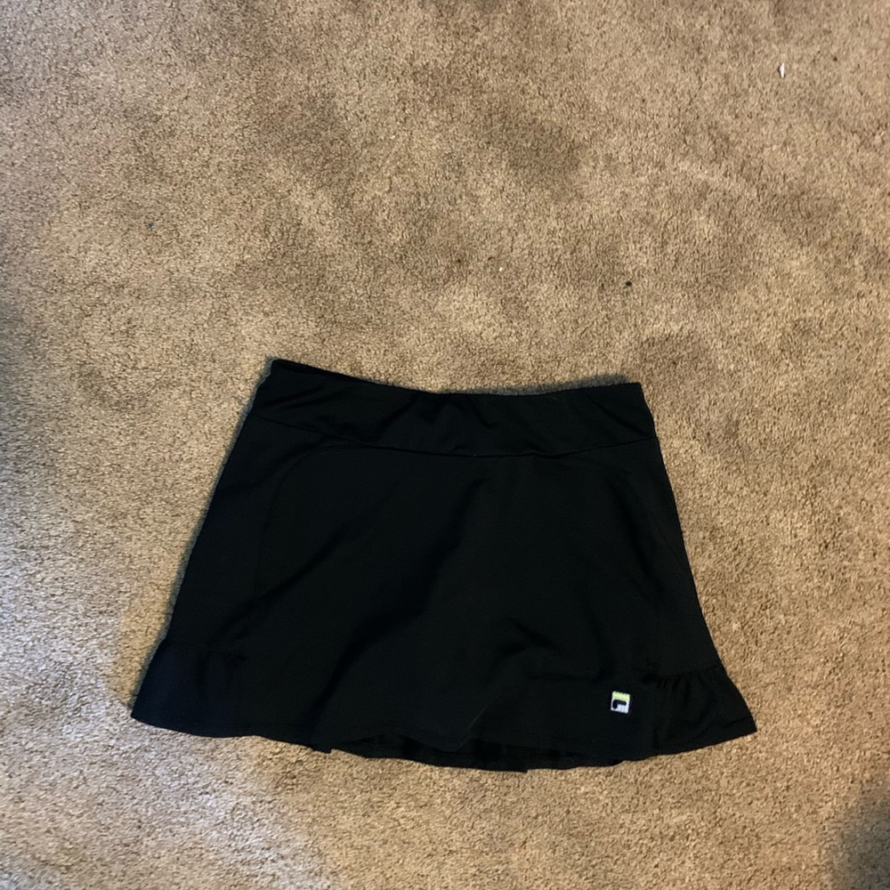 black tennis skirt